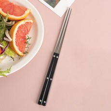 TINNY BLANC Reb韓式筷子, 黑色, 1個, 單品