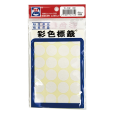 華麗牌 彩色標籤 WL_2032 白色, 1包