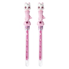 위시캣 아이냥 큰방울 버블스틱 160ml 2P, 2개, 혼합색상 2개, 혼합색상