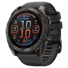 가민 피닉스 8 AMOLED 아웃도어 스마트워치, 카본그레이, 51mm, GPS + 블루투스