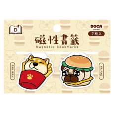 豆卡造型磁性書籤 Set, 2枚入, 1組, D款