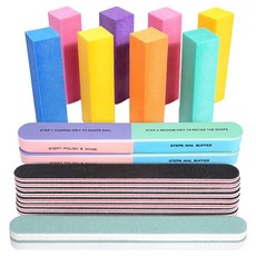 OON 우드 파일 샌딩 버퍼 블록 8p x 랜덤발송 + 블랙 네일 파일 8p + 연두색 쿠션보드 2p + 7면 버퍼 2p 세트, 1세트