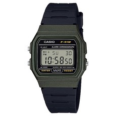 CASIO 卡西歐 手錶, 1支, F-91WM-3A