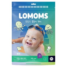 Romams戲水褲型尿布 大型(L), 3張, 4階段