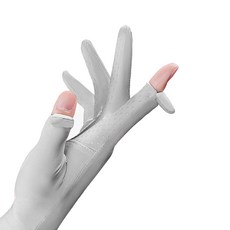 捷華 冰絲翻指手套, 均碼, 灰色, 1雙