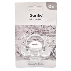 Basilic 貝喜力克 拇指型安撫奶嘴, 0個月以上適用, 食品級矽膠材質, S(0個月以上), 1個, 存在主義 灰色