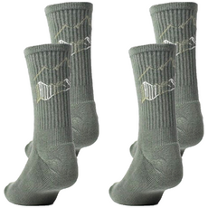 FOOTER 山巒高筒登山襪 厚氣墊 T203 Set 2, XL (26~29cm), 雙綠色, 2雙, 灰綠色, XL(26~29cm)