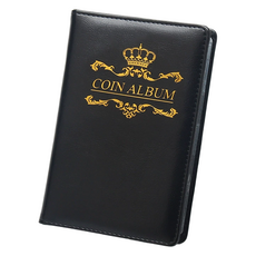 Wax Store全球硬幣收藏冊 120格 黑色皇冠 15*16cm, 1個