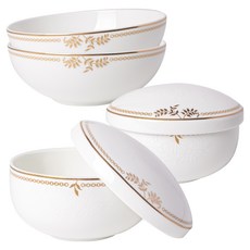 HANKOOK CHINAWARE Gaon丹飯湯器組 6入, 1組, 空氣 2p+空氣蓋 2p+處理 2p, gaon