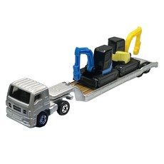 TiaTsu Korea長Tomica 142 Isuzu Gig大型建設機械運輸車玩具, 1個, 混色