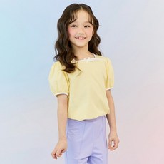 女童方形絲帶T卹