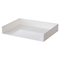 收納部屋 日式桌面A4文件整理盒 31.5 x 24.5 x 5.5cm 1層 白色 桌上文件收納