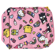 AKIRA 御衣坊 Hello Kitty 多功能收納包 方型萬用包 尺寸:13X13X3 (cm), 13 x 13 x 3cm, 愛與和平款