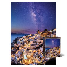 산토리니의 별밤 바비퍼즐, 혼합색상, 1개, 1000피스