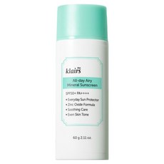 클레어스 올 데이 에어리 무기자차 선크림 SPF50+ PA++++, 60g, 1개