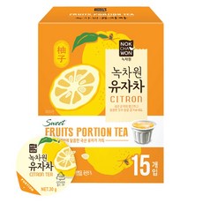 NOKCHAWON 綠茶園 福星座柚子茶條裝 15入, 15個