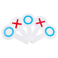 양면 OX 퀴즈 파티 게임 팻말 세트, 혼합색상, 1세트