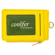conifer 綠的事務 慢遊篇章 微醺系列 證件套 附零錢袋,靈動黃,卡套/證件夾, 1個