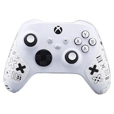 HOHOO XBOX訂製防滑黏貼手把貼 控制器 白色, XBOX/S, 1個