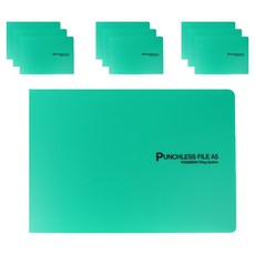 영오 세금계산서 PP 레버파일 A5, 녹색, 10개