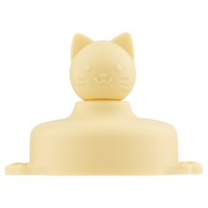 조아이 빨대컵 호환 뚜껑 냥이 올실리콘 토퍼 숏타입, 1개, 망고