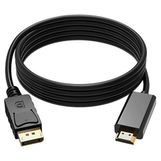 Line Q DP轉HDMI 公對公 4K2K 1.8米 影音訊號線, WX-DH06, 1條
