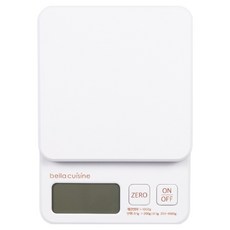bella cuisine 廚房電子秤, G1-0219, 白色, 1kg