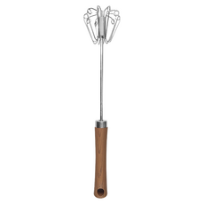 PLUS PERFECT 理想 晶品304按壓式旋轉打蛋器 31cm, 1支, 不銹鋼色