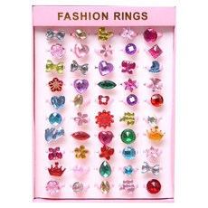 여아용 블링블링 반지 50종 세트 아용 블링블링 반지 50종 세트