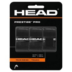 HEAD 海德 Prestige Pro網球拍握把布 3入, 黑色, 1個
