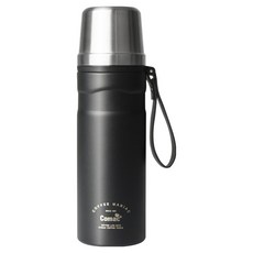 코맥 스텐 커피 보온 보냉병 VB3, 실버 + 블랙, 1개, 600ml