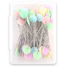 brandyarn 手工藝用粉彩針扣粉彩梅花 100入, 1個, 隨機出貨