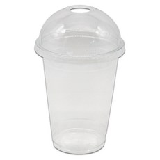 케이스코 투명 pet 돔뚜껑 아이스컵, 470ml, 1개입, 100개