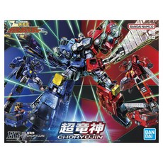 BANDAI 組裝模型 HG 勇者王我王凱牙 超龍神 5068327,經典機器人模型, 1盒