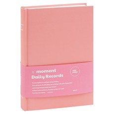 Momodi Moment Record Made彩色筆記本, 1個, 草莓粉