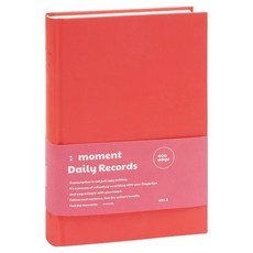 Momodi Moment Record Made彩色筆記本, 1個, 紅色