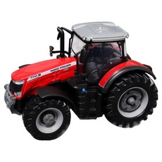 브라고 팜 트랙터 시리즈 다이캐스트 모형 10cm Massey Ferguson 8740S, 레드, 1개 레드, 1개