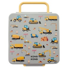 kong kong 方型密封便當盒, 灰色重型設備, 1個