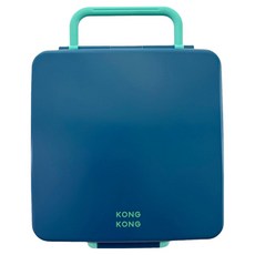 kong kong 方型密封便當盒, 深藍, 1個