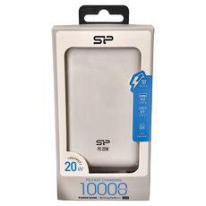 Silicon Power 廣穎電通 20W雙向快充迷你行動電源 10000mAh TypeC 白色, QP58