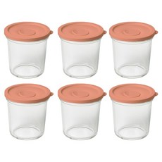 글라스락 햇반용기 큰용량 690ml, 무드브릭, 6개