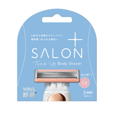 Schick 舒適牌 SALON PLUS 舒綺 極 去角質亮膚仕女除毛刀片 敏感肌用, 1組3入, 1組, 3個