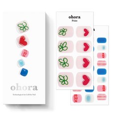 ohora 凝膠貼片足部美甲組, P 幸福快樂, 1個