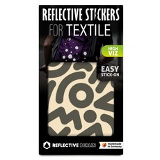 REFLECTIVE BERLIN反光貼紙 Textile塗鴉, 灰色的, 1個