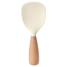 까사라이프 밥알 안붙는 스탠드 밥주걱, 아이보리, 1개 아이보리, 1개