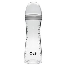 오유위시 유아용 PA 젖병 젖꼭지 미포함, 세라픽화이트, 1개, 260ml
