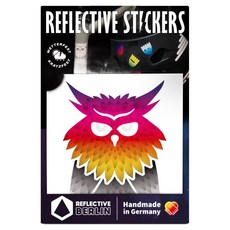 REFLECTIVE BERLIN反光貼紙 Decal Owl, 彩虹, 1個