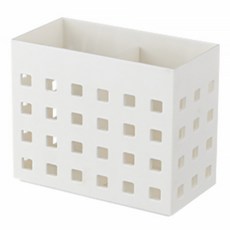 收納部屋 強力磁吸收納盒 中長方 125 x 102 x 73mm 白色 磁吸置物盒 冰箱收納, 1個