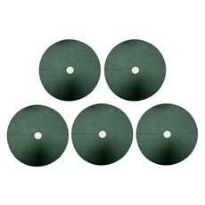 Mashatu防雜草根部防東風不織布蓋 綠色 外徑27cm*內徑4cm, 5個