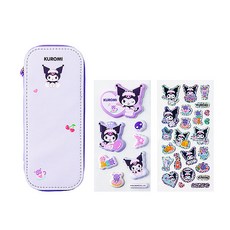 Sanrio 三麗鷗 DIY軟綿綿立體貼裝飾筆盒 YZ2713 227.8g, 1個, 紫色